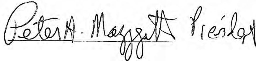 peter mazzagatti signature